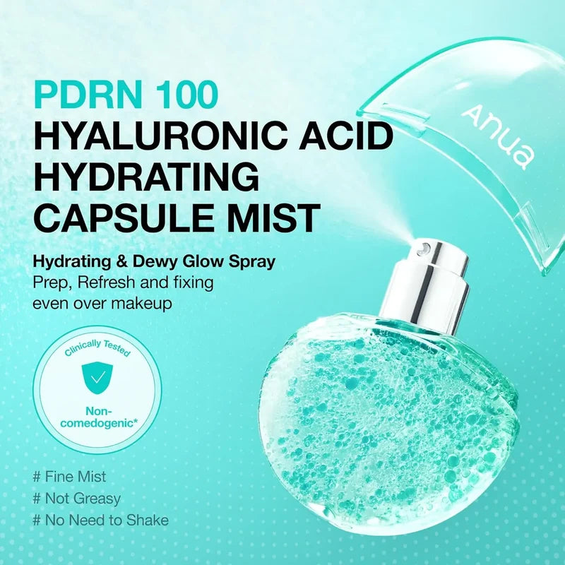 Anua PDRN Hyaluronic Acid Moisture Capsule Mist – Brume hydratante 30ml