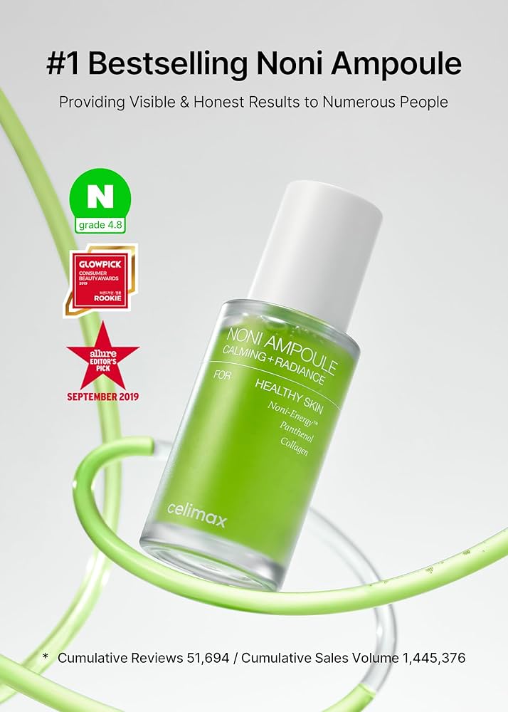 Celimax Noni Ampoule Calming + Radiance – Ampoule apaisante & éclat 30 ml