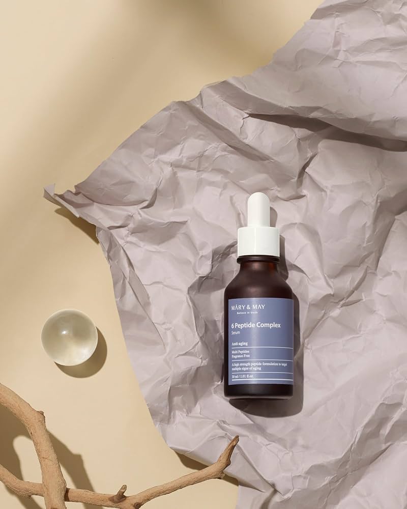 MARY&MAY 6 Peptide Complex Serum – Sérum Raffermissant aux 6 Peptides 30 ml