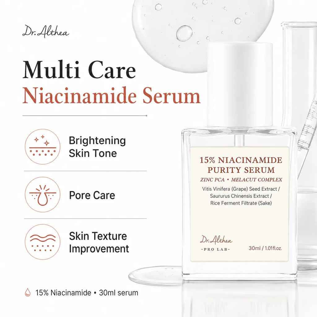Dr. Althea 15% Niacinamide Purity Serum – Sérum éclat 30 ml