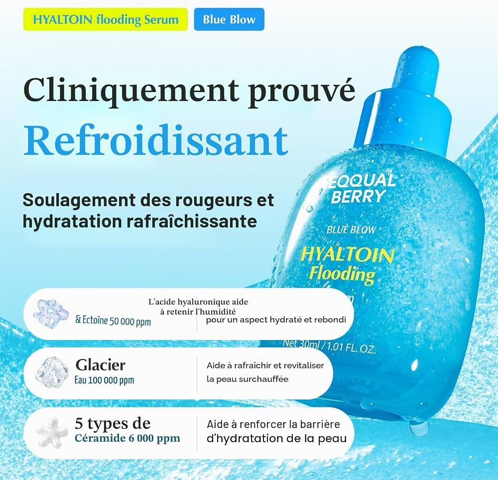 EQQUALBERRY Hyaltoin Flooding Serum – Sérum hydratation intense 30 ml