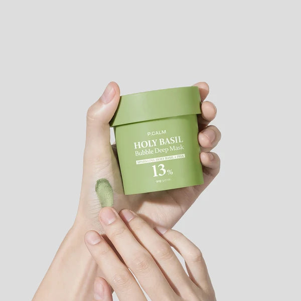 P.CALM Holy Basil Bubble Deep Mask pour pores et points noirs
