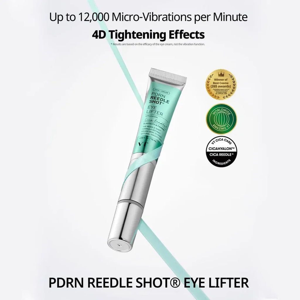 VT Cosmetics PDRN Reedle Shot Eye Lifter – Contour des yeux raffermissant 15 ml