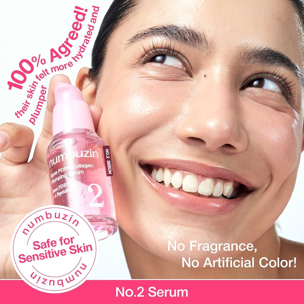 Numbuzin No.2 Rose PDRN Collagen Plumping Serum – Sérum repulpant 30 ml