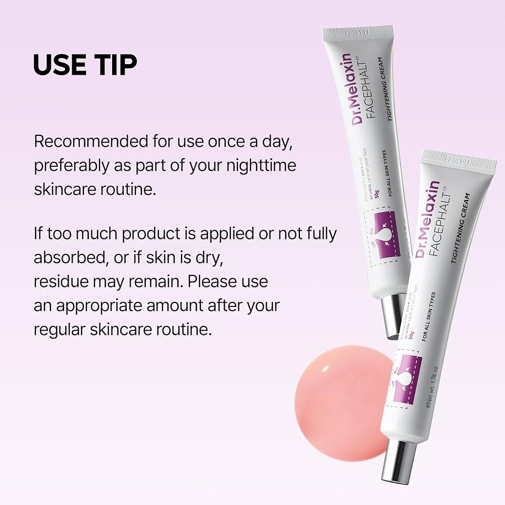 Dr. Melaxin Facephalt Tightening Cream – Crème Raffermissante Effet Tenseur 50 g