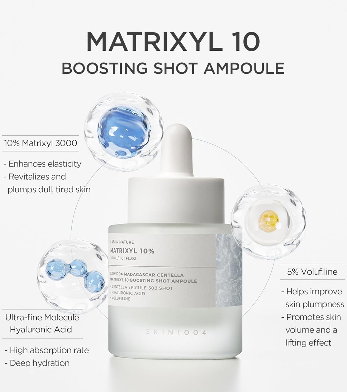 SKIN1004 – Madagascar Centella Matrixyl 10 Boosting Shot Ampoule