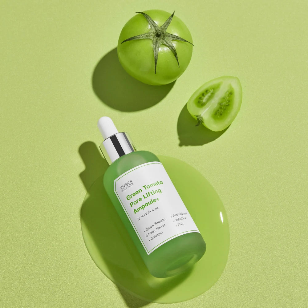 SUNGBOON EDITOR Green Tomato Pore Lifting Ampoule+ – Ampoule pores & fermeté 75 ml