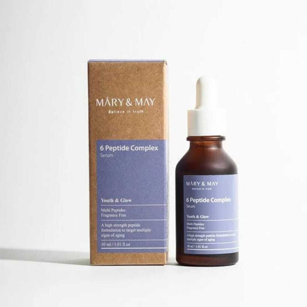 MARY&MAY 6 Peptide Complex Serum – Sérum Raffermissant aux 6 Peptides 30 ml