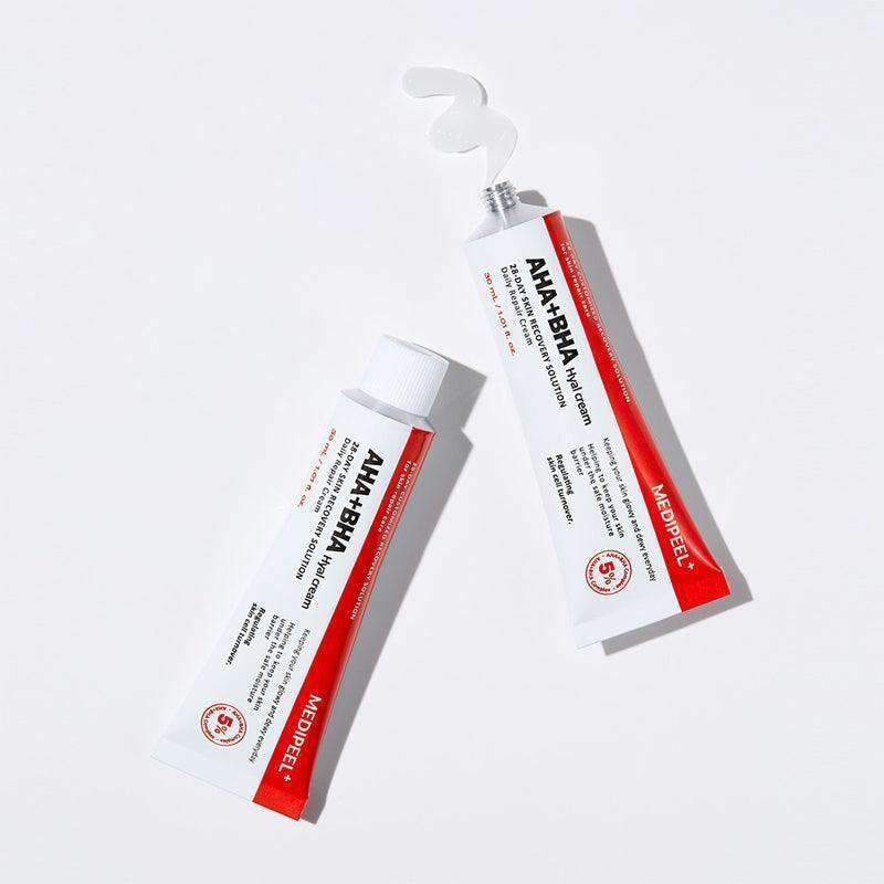 MEDI-PEEL AHA+BHA Hyal Cream – Crème exfoliante & hydratante 30 ml