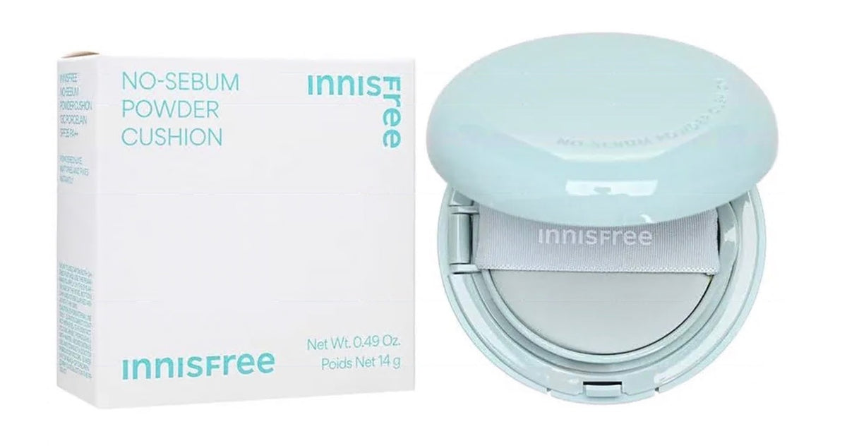 INNISFREE No-Sebum Powder Cushion avec houppette