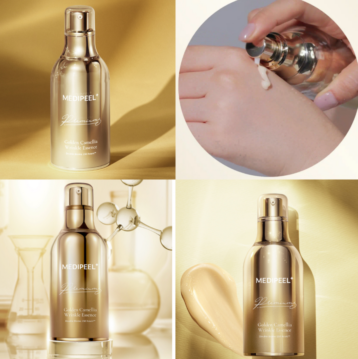 MEDI-PEEL Premium Golden Camellia Wrinkle Essence – Essence Anti-Âge Peptides & Collagène 50 ml