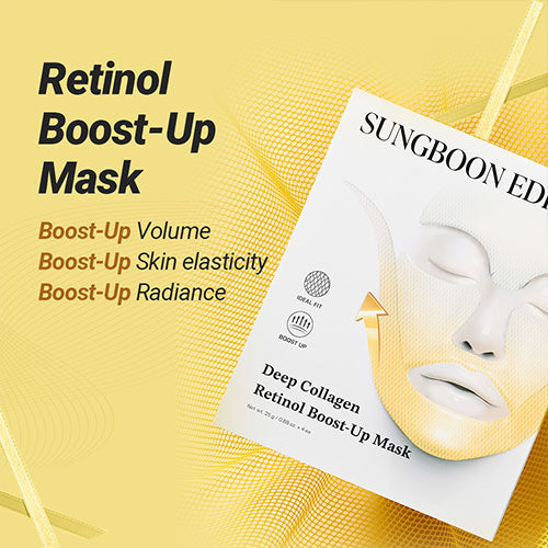 SUNGBOON EDITOR Deep Collagen Retinol Boost-Up Mask – Masque liftant 25 g x 4 ea