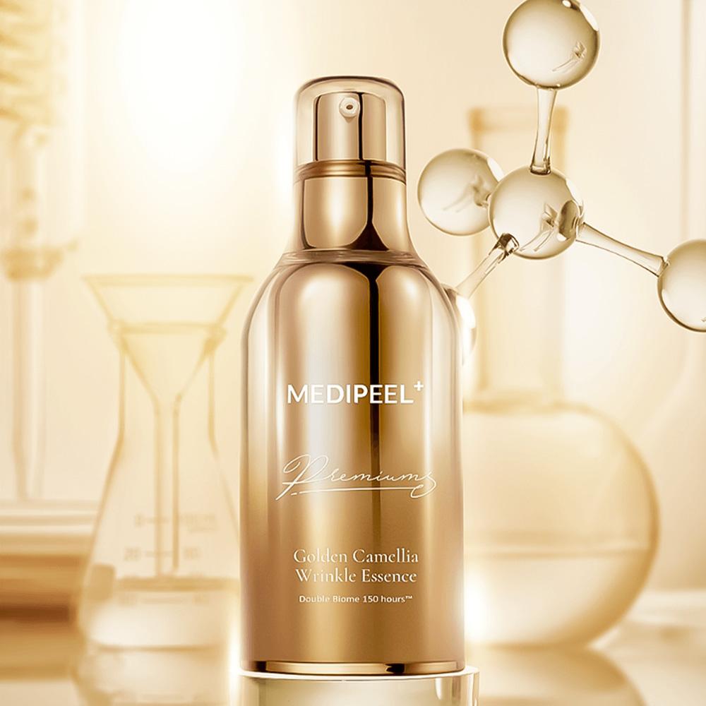 MEDI-PEEL Premium Golden Camellia Wrinkle Essence – Essence Anti-Âge Peptides & Collagène 50 ml