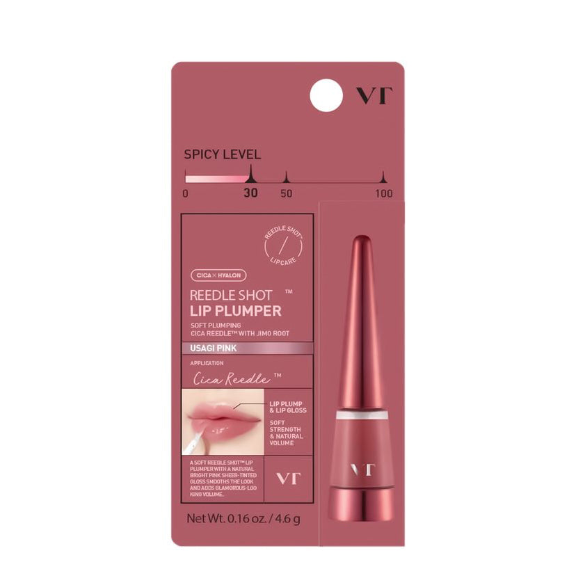 VT Cosmetics Reedle Shot Lip Plumper Usagi Pink 4,3 g – gloss repulpant rose