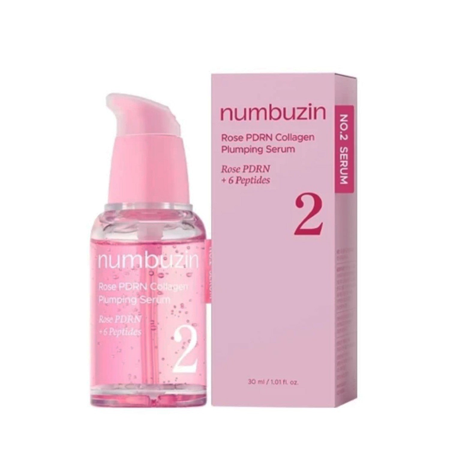 Numbuzin No.2 Rose PDRN Collagen Plumping Serum – Sérum repulpant 30 ml