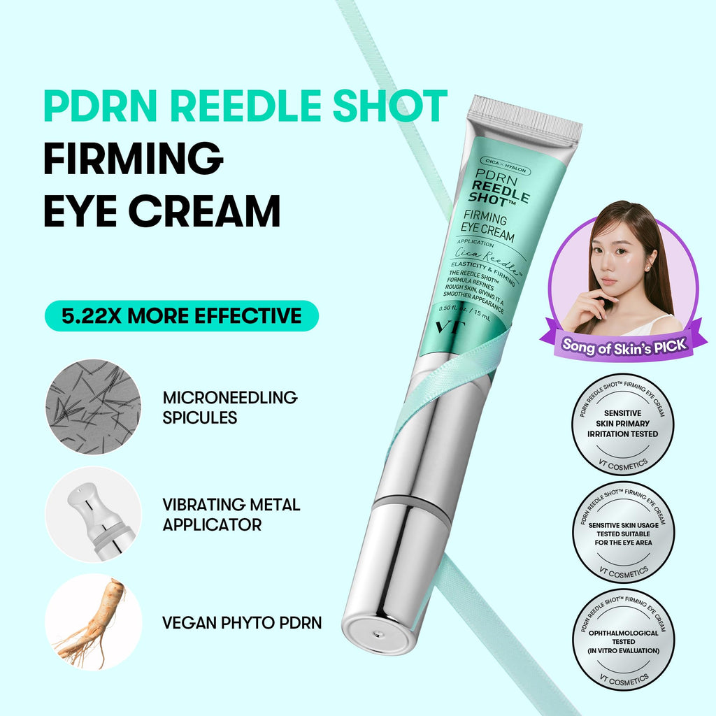 VT Cosmetics PDRN Reedle Shot Eye Lifter – Contour des yeux raffermissant 15 ml