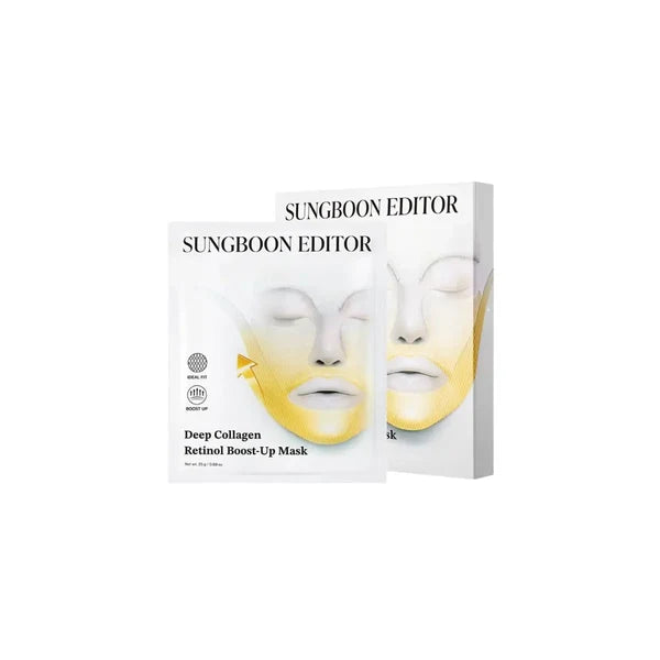 SUNGBOON EDITOR Deep Collagen Retinol Boost-Up Mask – Masque liftant 25 g x 4 ea