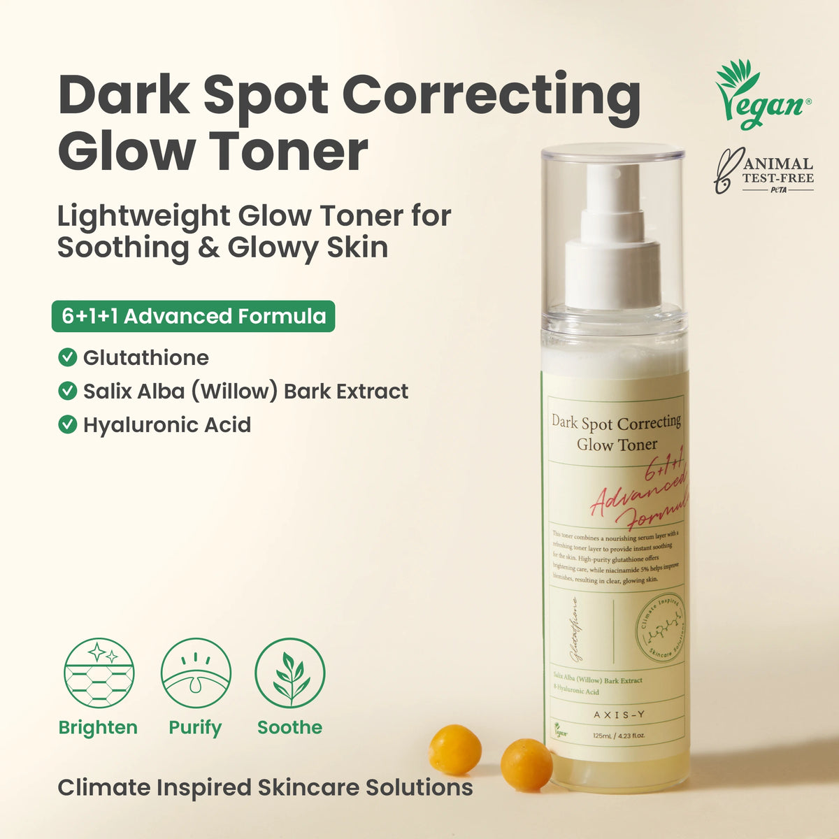 AXIS-Y Dark Spot Correcting Glow Toner niacinamide glutathion