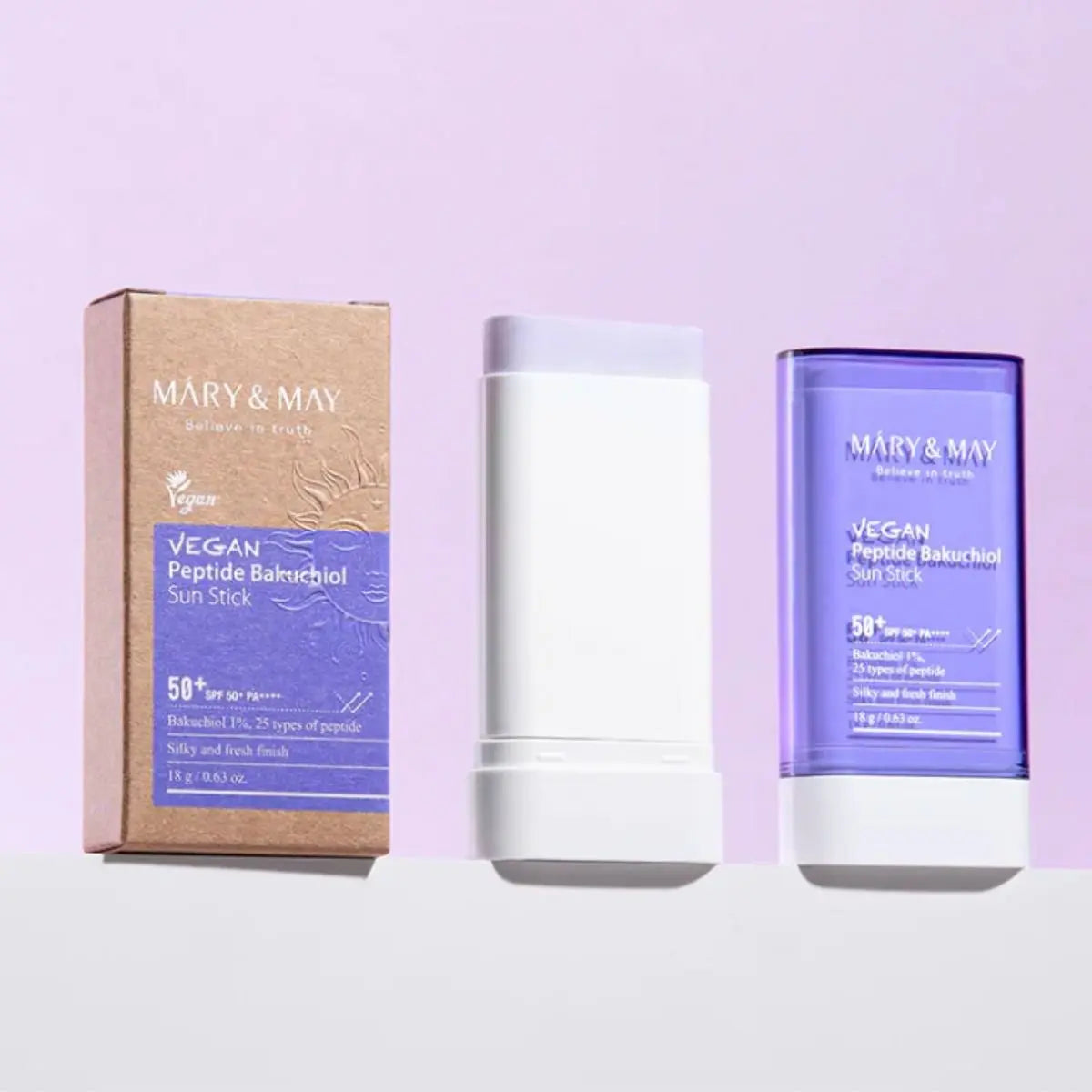 MARY&MAY Vegan Peptide Bakuchiol Sun Stick SPF50+ PA++++ – 18 g