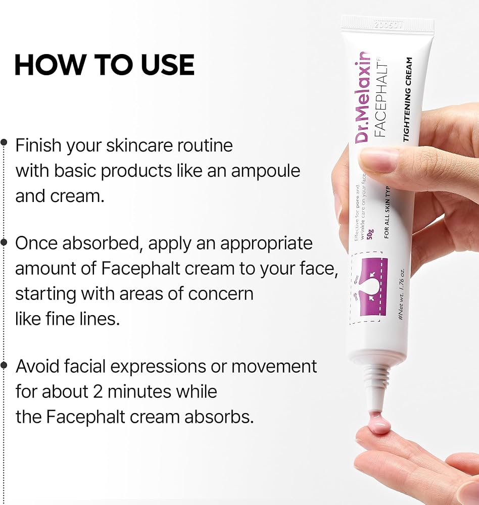 Dr. Melaxin Facephalt Tightening Cream – Crème Raffermissante Effet Tenseur 50 g