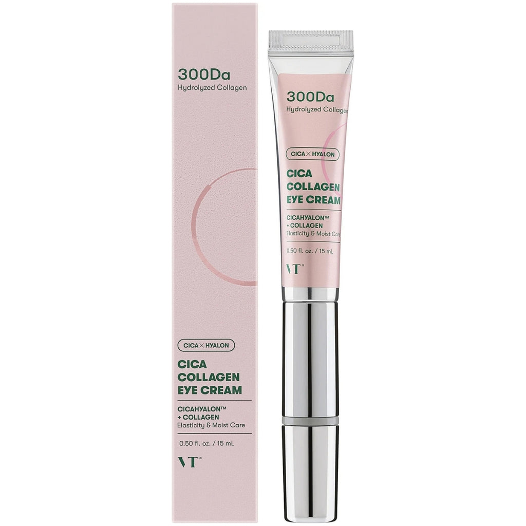 VT Cosmetics Cica Collagen Eye Cream 15 ml au collagène 300 Da