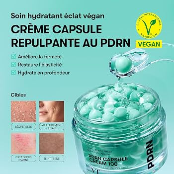 Crème gel coréenne VT PDRN Capsule Cream pour fermeté et éclat