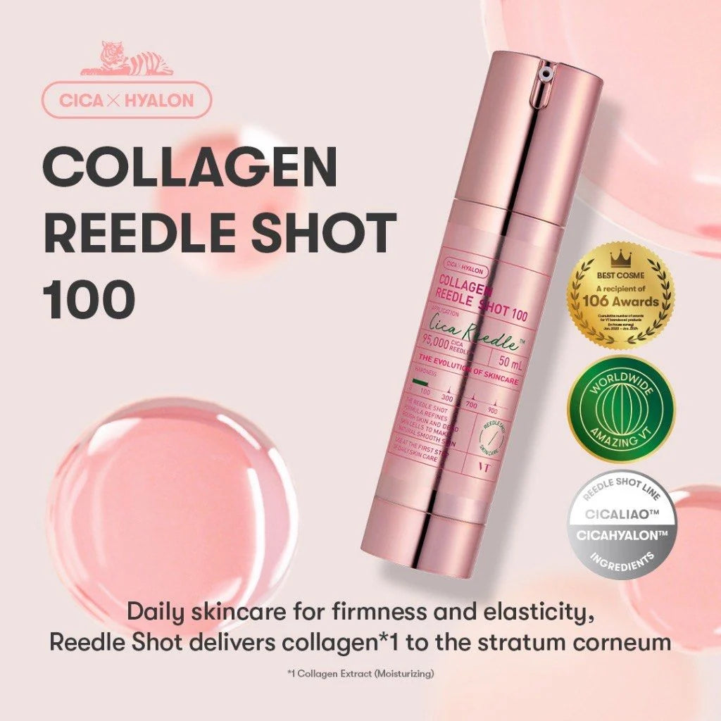 VT Cosmetics Collagen Reedle Shot 100 – Booster Fermeté & Élasticité 50 ml