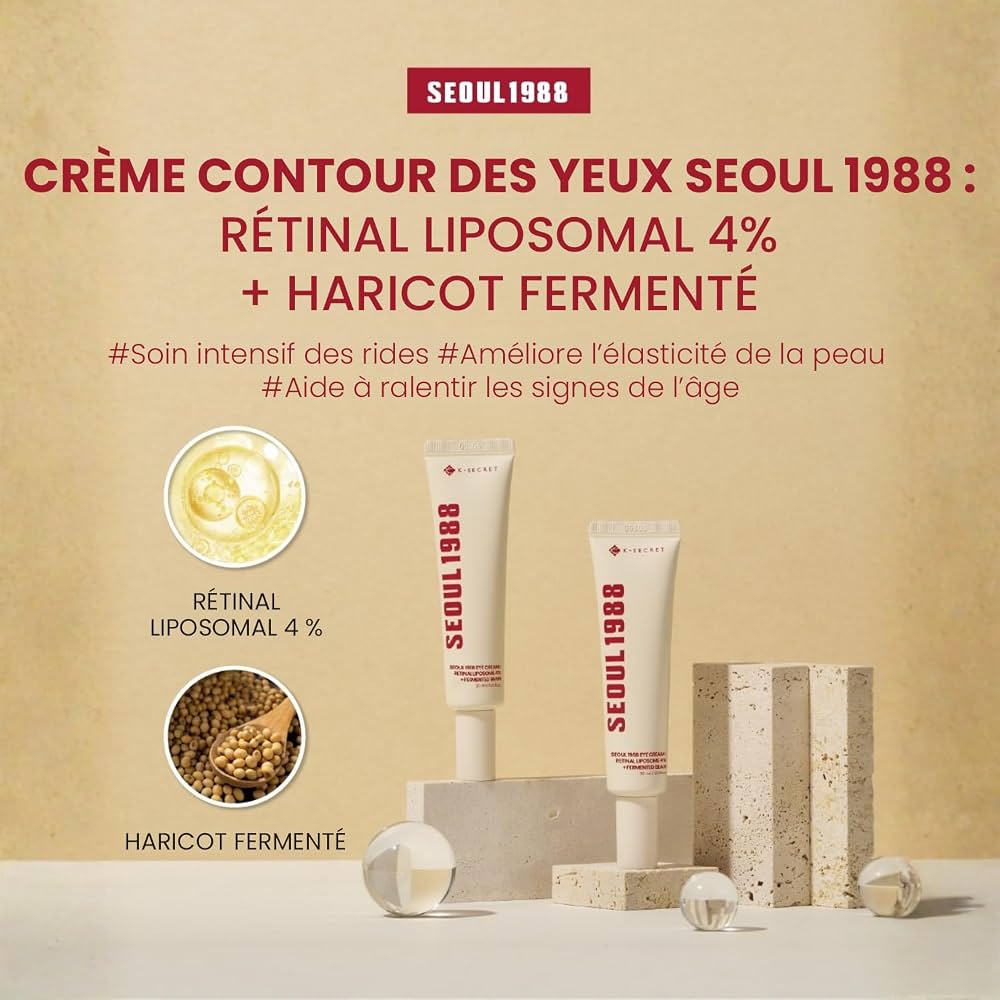 K-SECRET SEOUL 1988 Eye Cream Retinal Liposome 4% + Fermented Bean – 30 ml