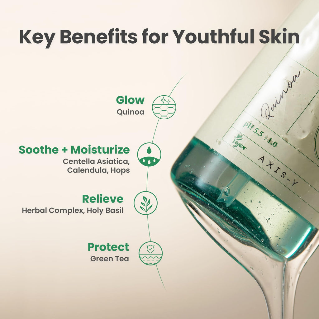 Nettoyant visage AXIS-Y quinoa et Centella Asiatica