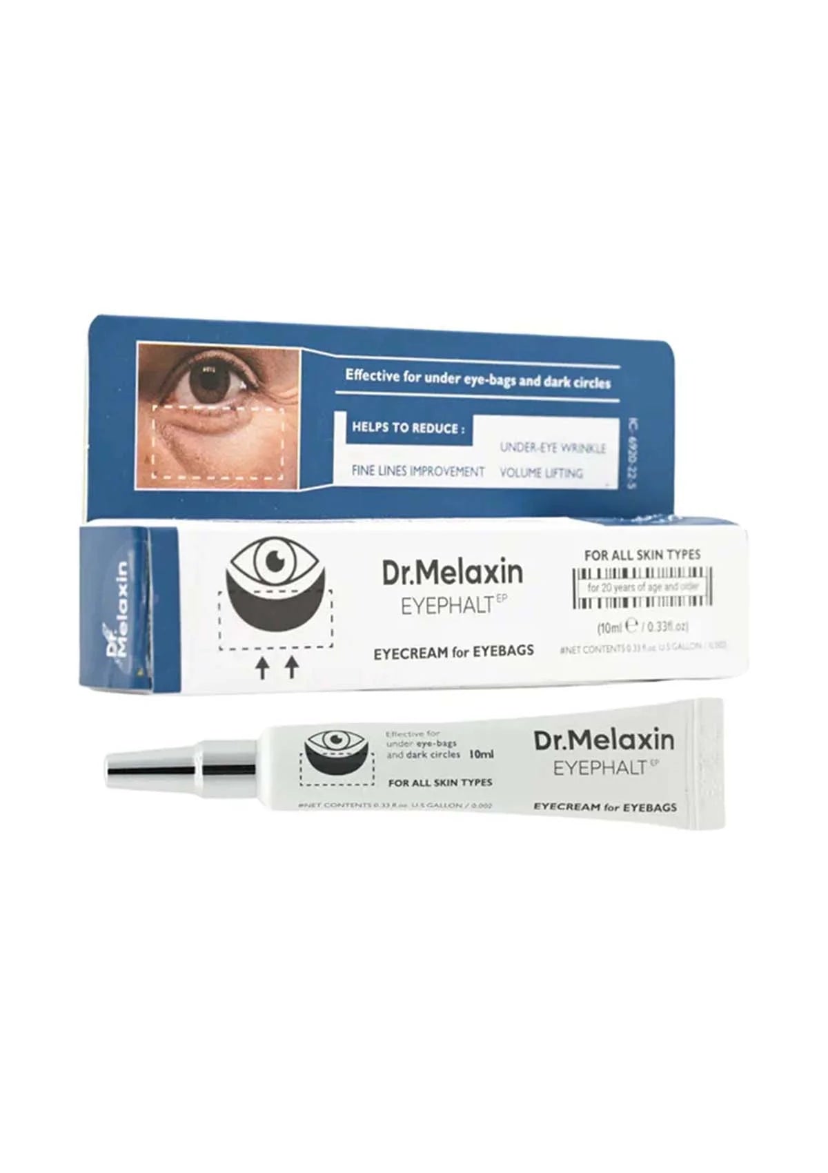 Dr. Melaxin Eyephalt Eyebag Cream au Bio-Spicule et EGF