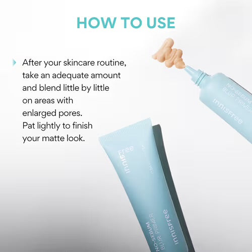innisfree No-Sebum Blur Primer – Base Lissante & Matifiante 25 ml