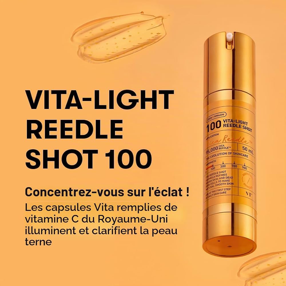 VT Cosmetics Vita-Light Reedle Shot 100 pour éclat et teint terne