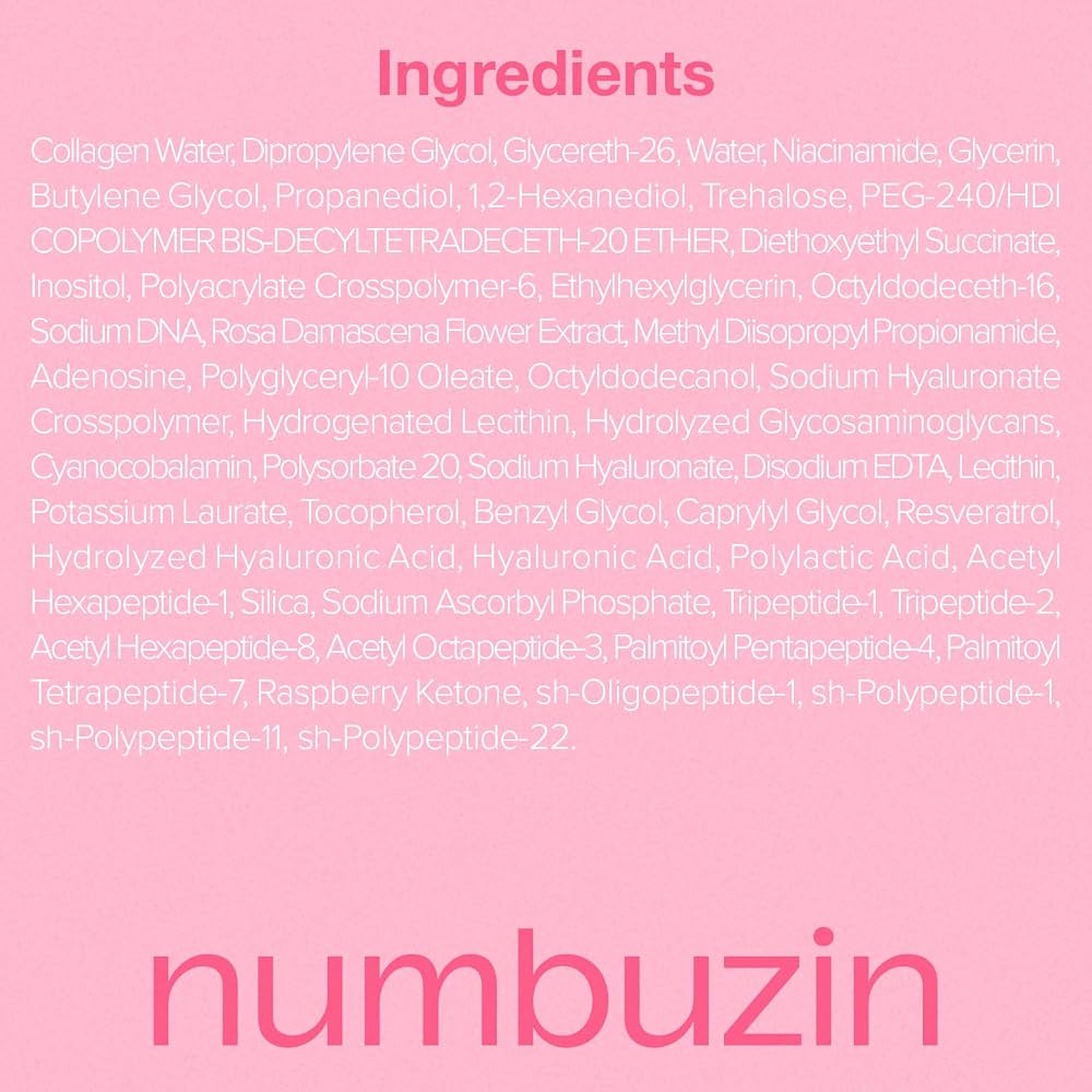 Numbuzin No.2 Rose PDRN Collagen Plumping Serum – Sérum repulpant 30 ml