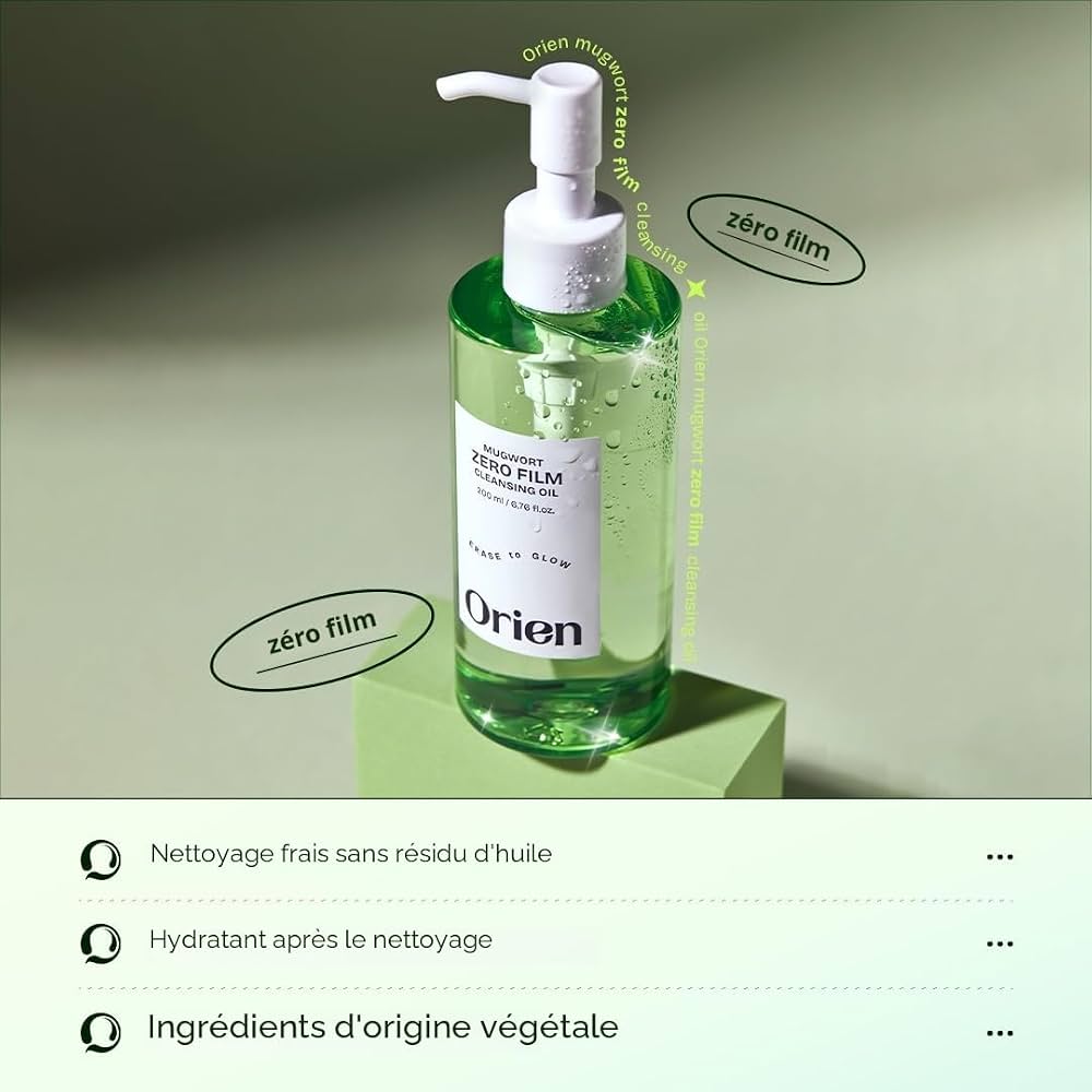 Orien Mugwort Zero Film Cleansing Oil – Huile démaquillante 200 ml