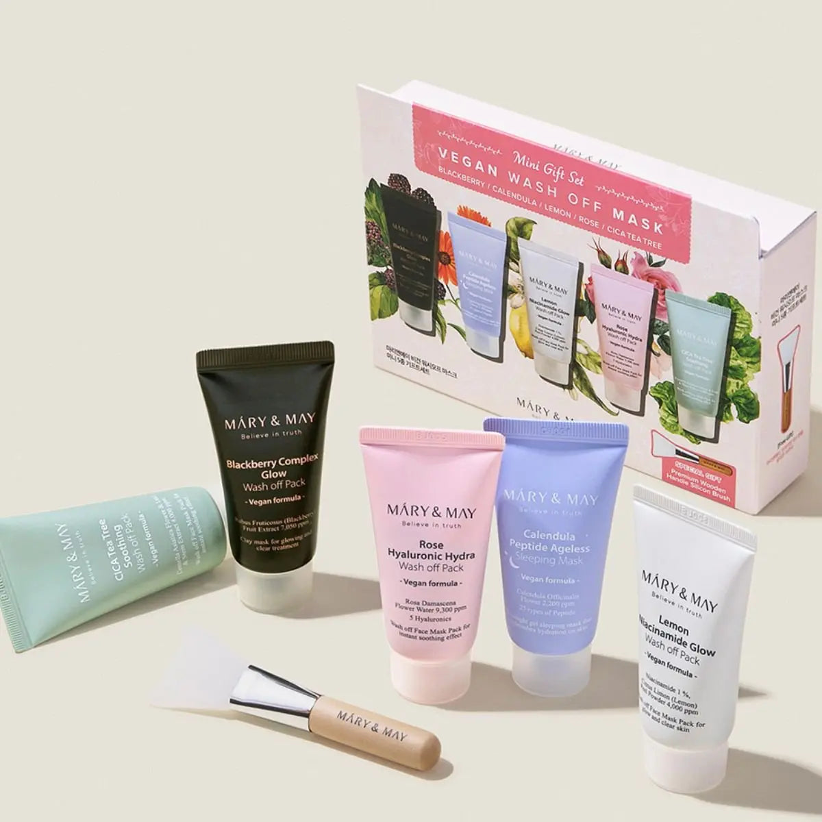 MARY & MAY Vegan Wash Off Mask Gift Set K-Beauty
