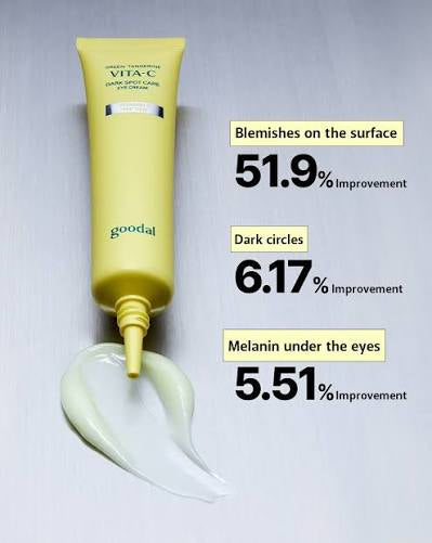 Goodal Green Tangerine Eye Cream pour cernes, mélanine et imperfections du contour des yeux