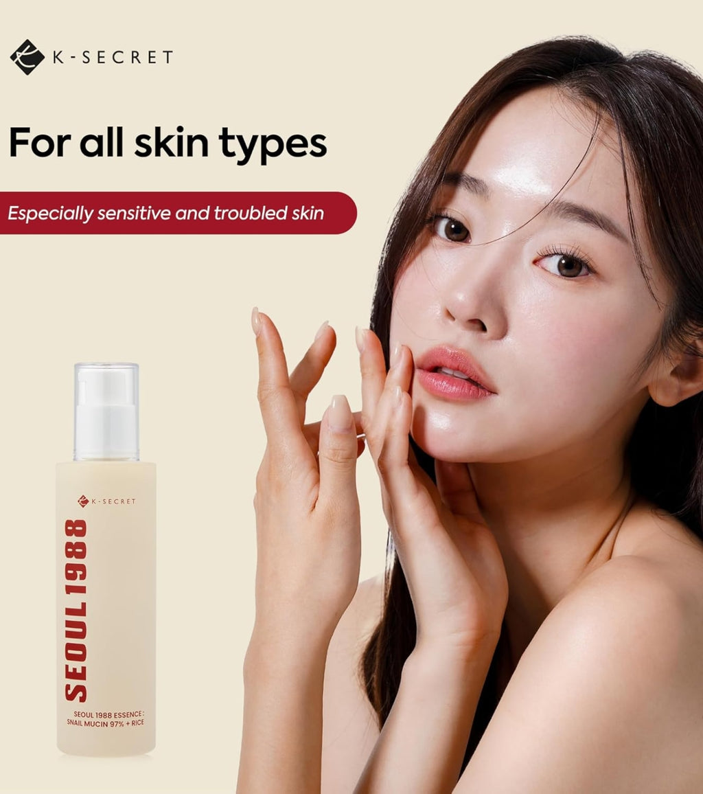 Essence coréenne K-SECRET SEOUL 1988 hydratante pour peaux sensibles