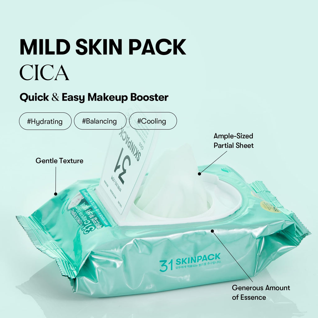Utilisation des VT Mild Skin Pack Cica pour hydrater et apaiser la peau