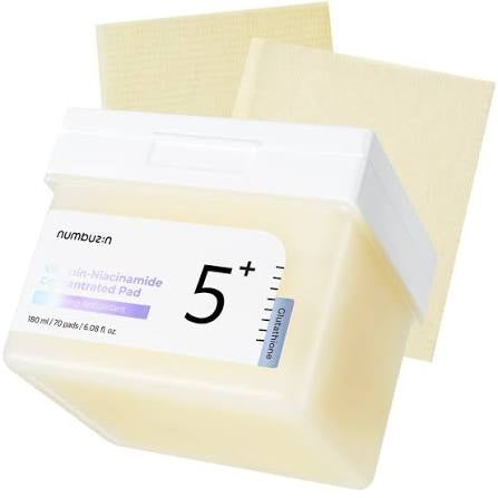 Numbuzin No.5+ Vitamin-Niacinamide Concentrated Pad – 70 pads