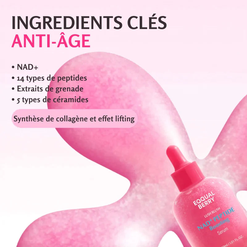 EQQUALBERRY NAD+ Peptide Boosting Serum – Sérum fermeté & éclat 30 ml