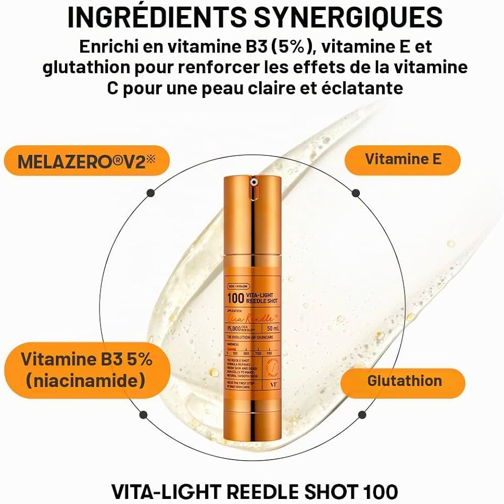 VT Cosmetics Vita-Light Reedle Shot 100 – Booster Éclat Vitamine C 50 ml