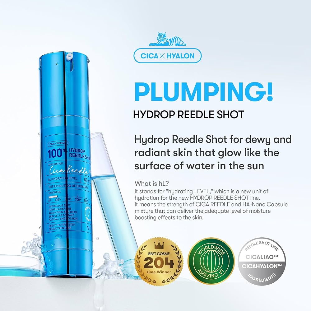 Booster visage coréen VT Hydrop Reedle Shot 100 au Cica Reedle