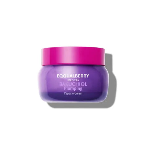EQQUALBERRY Deep Cera Bakuchiol Plumping Capsule Cream – Crème fermeté 50 ml