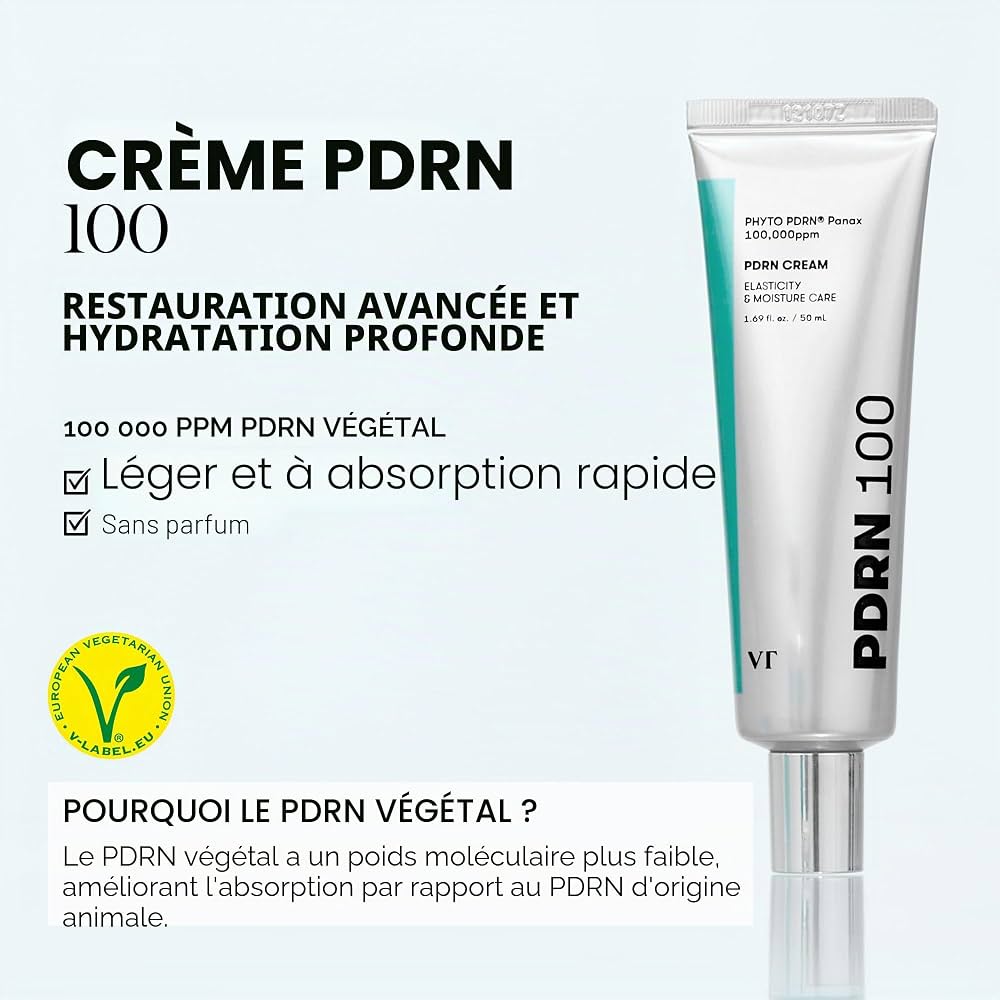 Crème visage VT PDRN 100 aux céramides et azulène