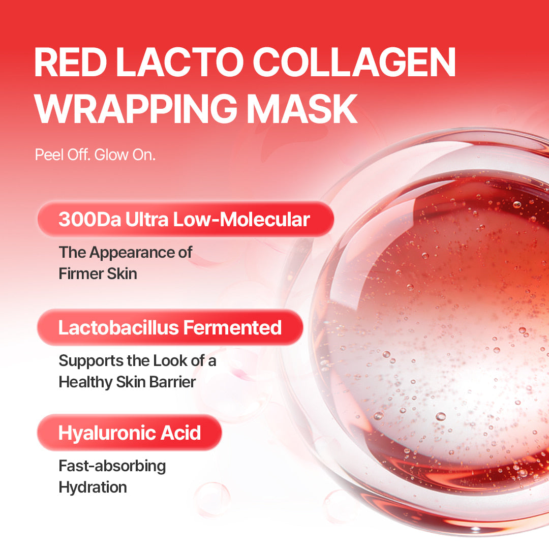 MEDI-PEEL Red Lacto Collagen Wrapping Mask au collagène et ferments lactiques