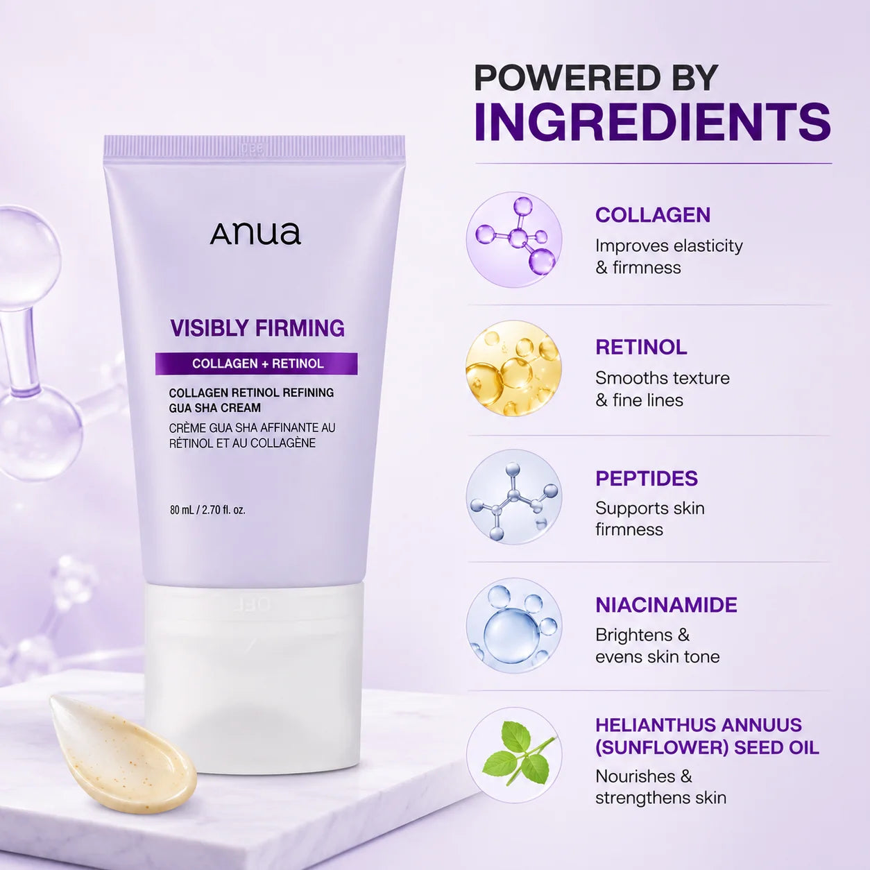 Anua Visibly Firming Collagen Cream - 80ml