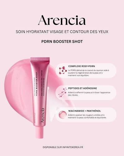Arencia PDRN Booster Shot – Soin hydratant visage & contour des yeux
