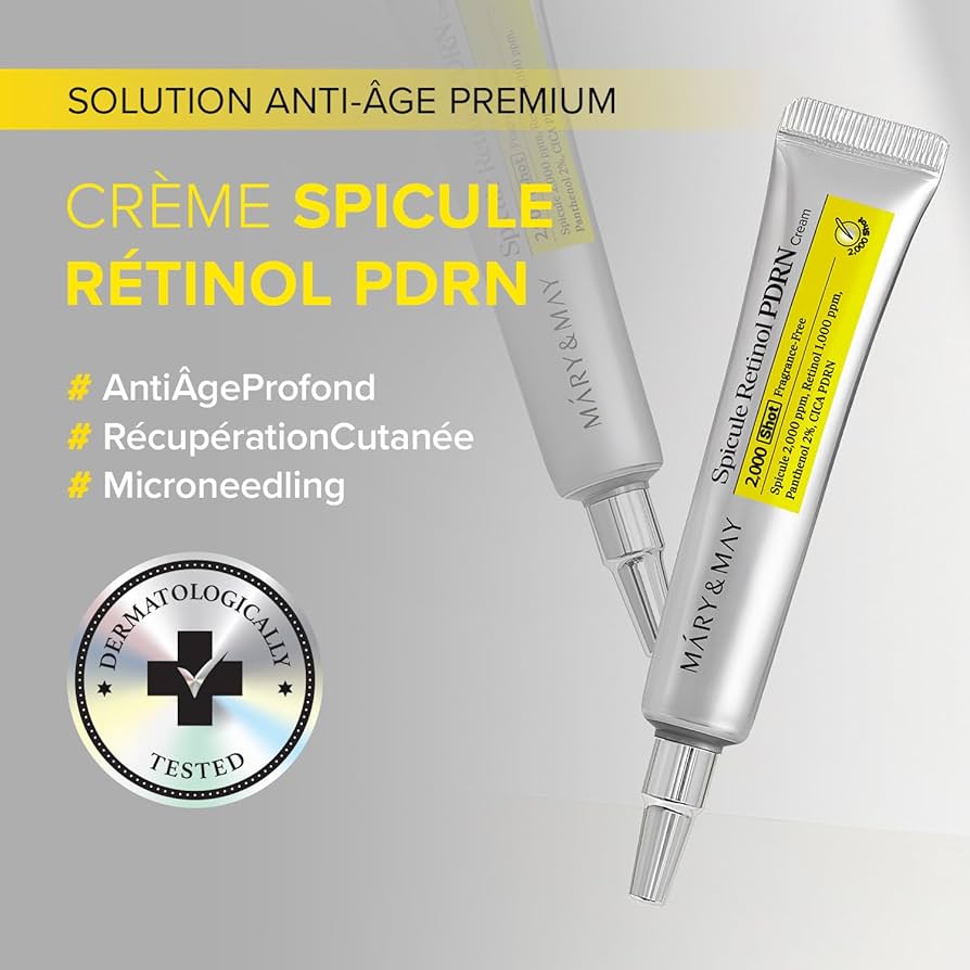 MARY&MAY Spicule Retinol PDRN Cream – Crème Anti-Âge au Rétinol & PDRN 30 g