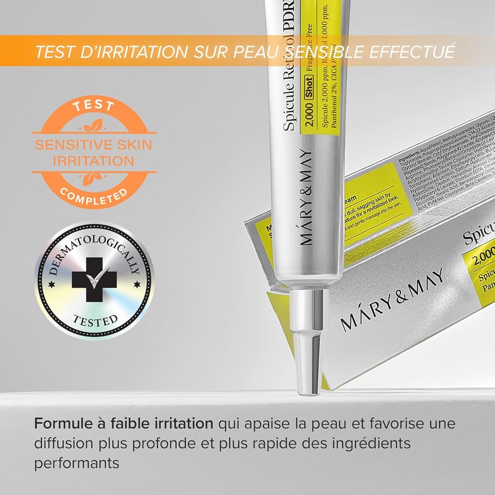 MARY&MAY Spicule Retinol PDRN Cream – Crème Anti-Âge au Rétinol & PDRN 30 g
