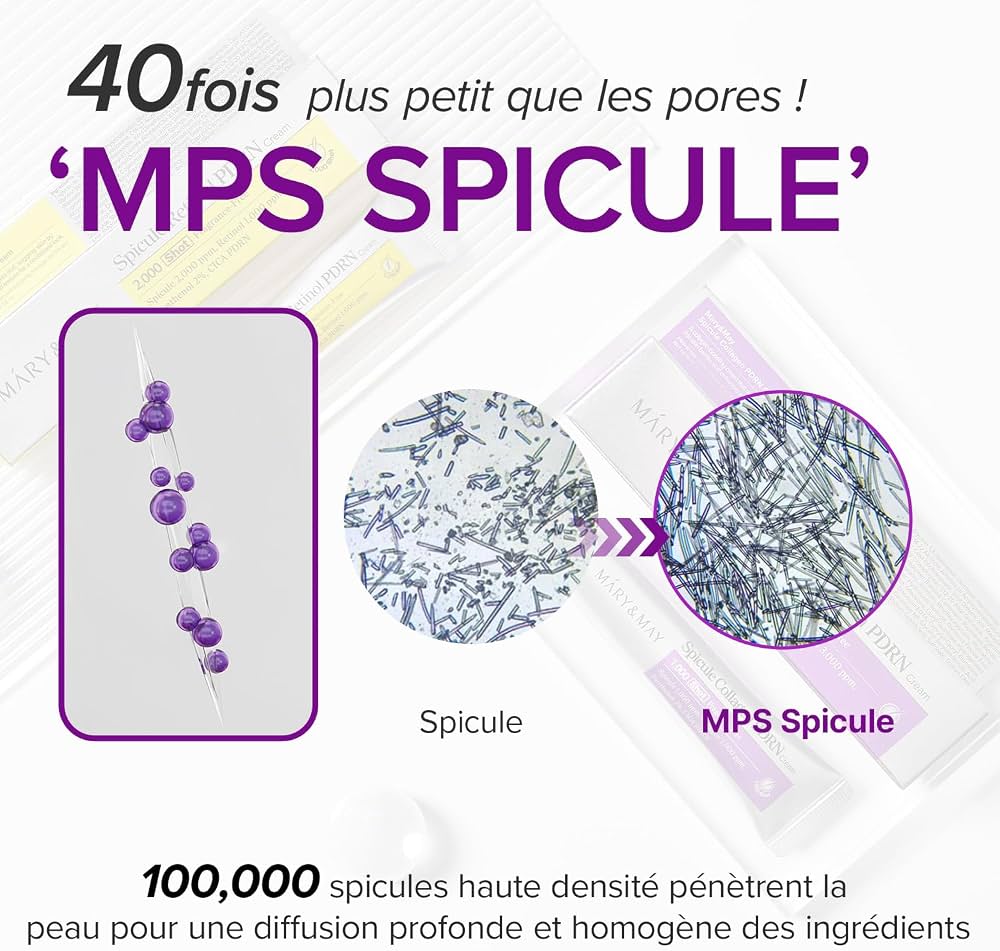 MARY&MAY Spicule Collagen PDRN Cream – Crème Raffermissante au Collagène & PDRN 15 g